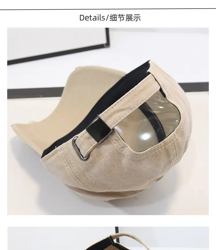New Arrival Distressed Hole Embroidered Denim Cap for Men Women — feature 4