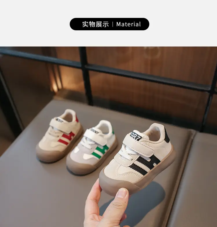 1-3 years old soft bottom baby toddler shoes 2025 spring and summer boys and girls all-match white shoes non-slip children's shoes — feature 5