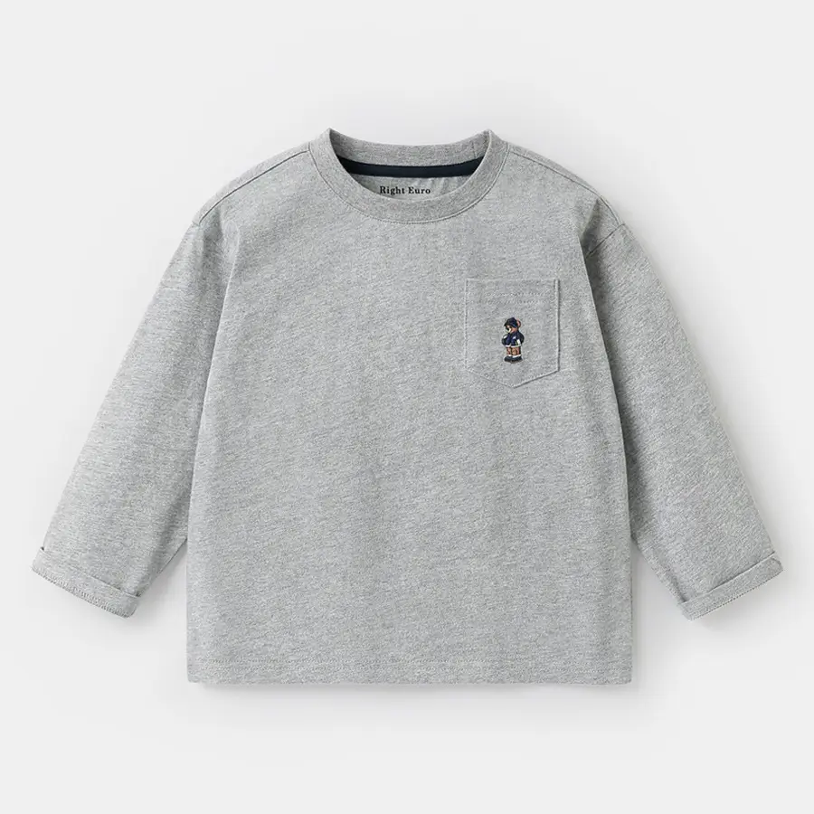 Right European Boys Striped Long Sleeve T-Shirt - Image 2