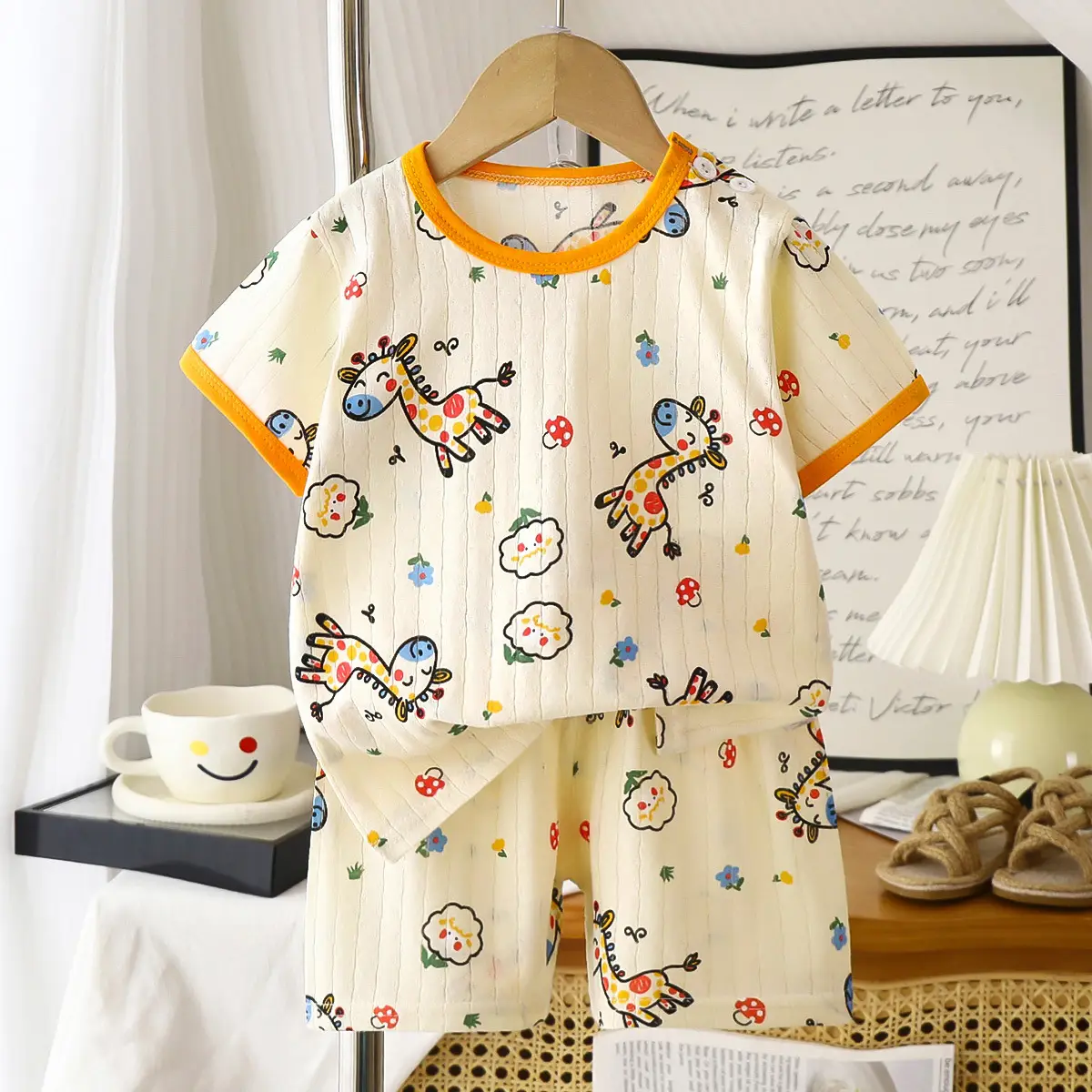 2026 Summer Kids Cotton Shorts Set with Bear Print - Image 12