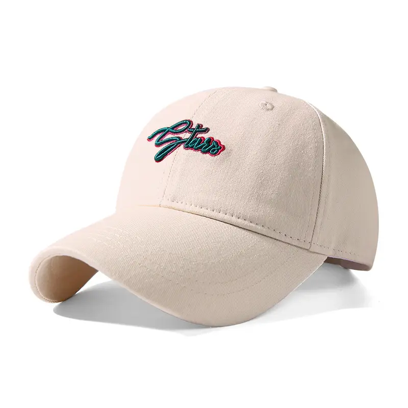 Red Korean Style Baseball Cap Women Men All Match