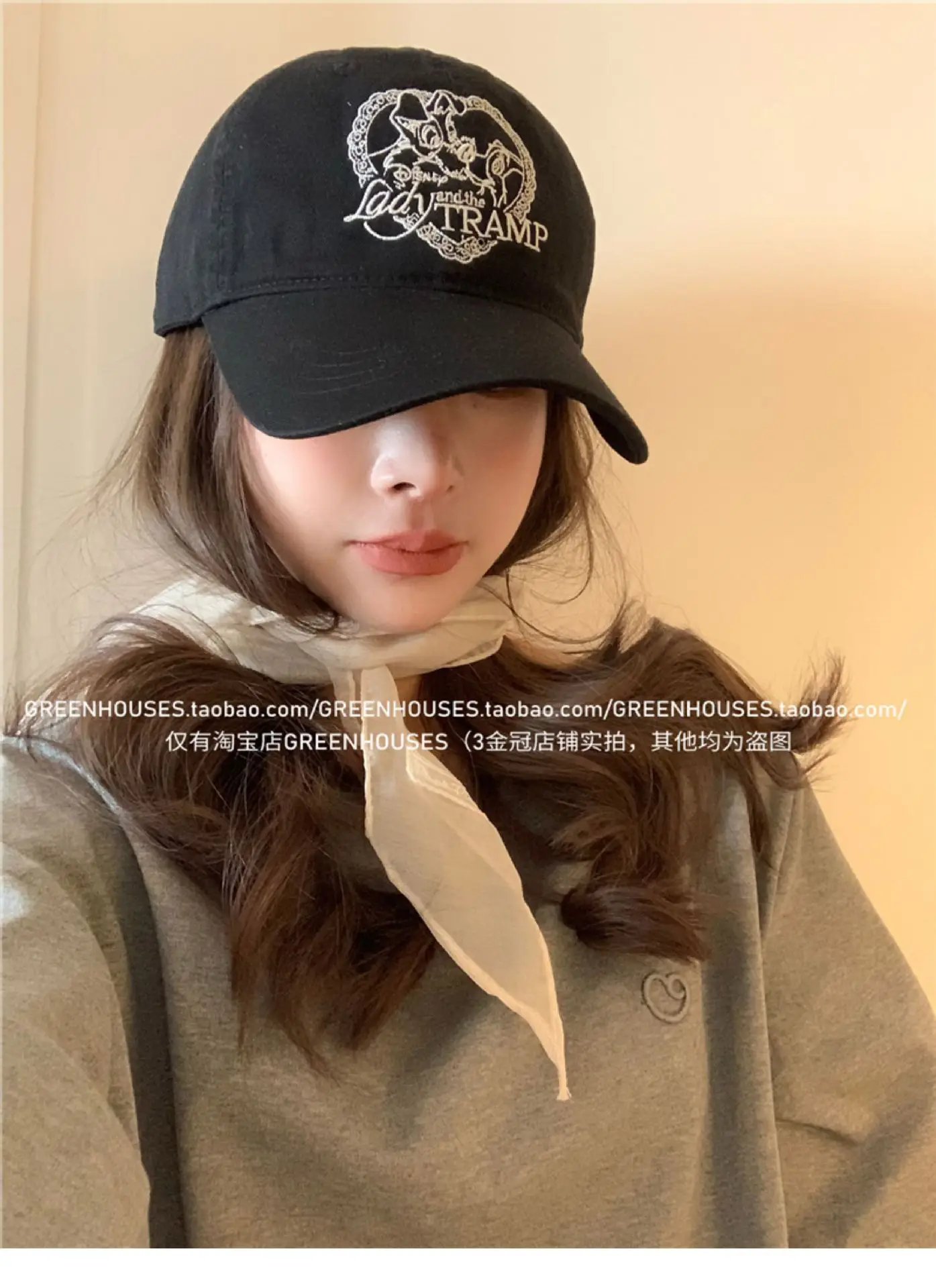 Women Navy Blue Heart Cap Baseball Cap — feature 13