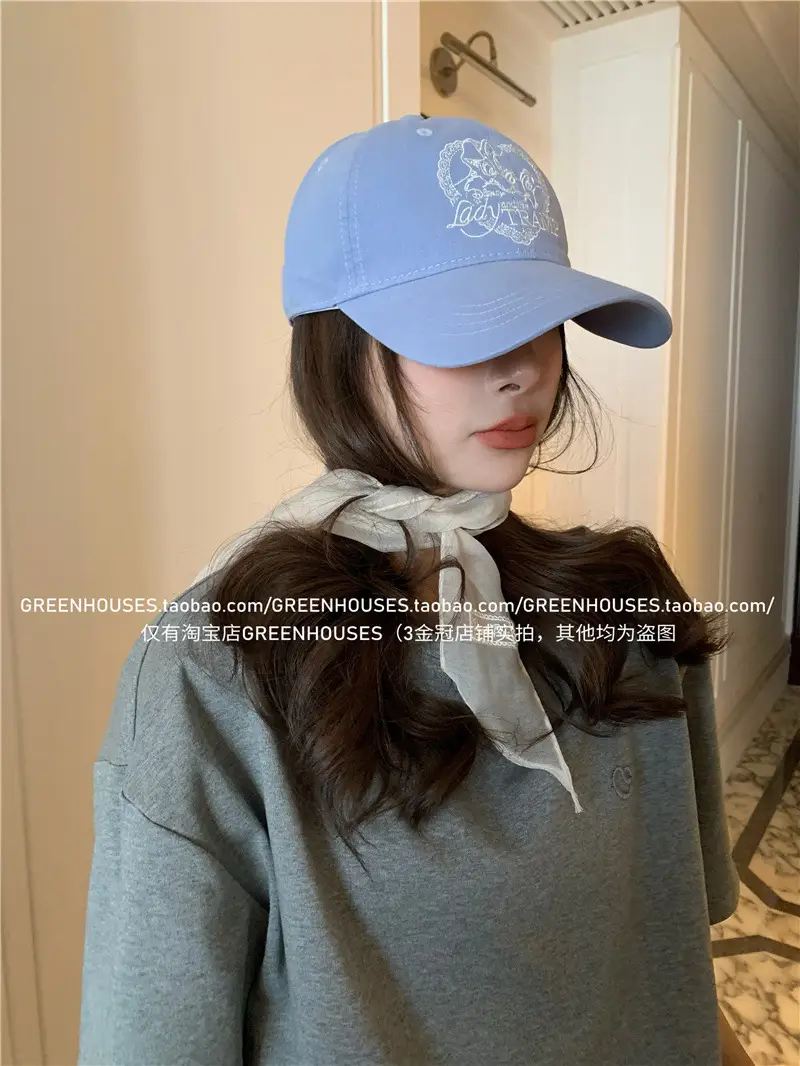 Women Navy Blue Heart Cap Baseball Cap