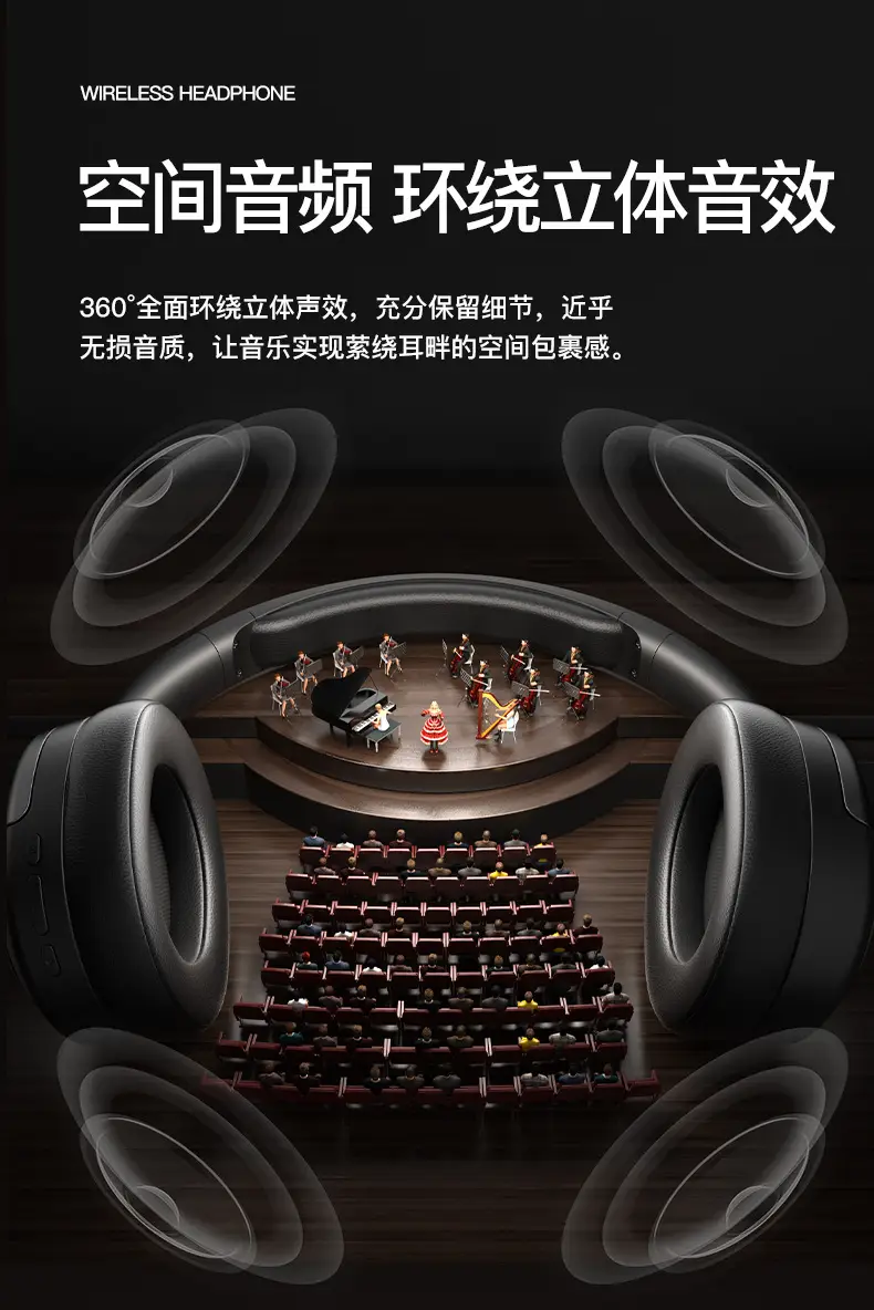True Wireless Bluetooth Headset with Space Audio & Long Battery β feature 11