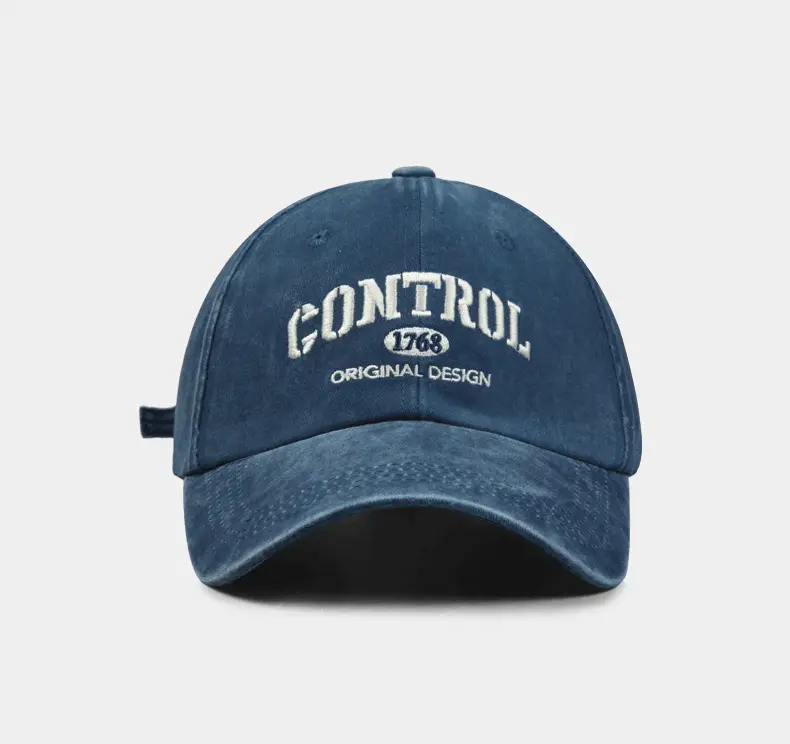 Washed Old Control Baseball Cap for Men — feature 12