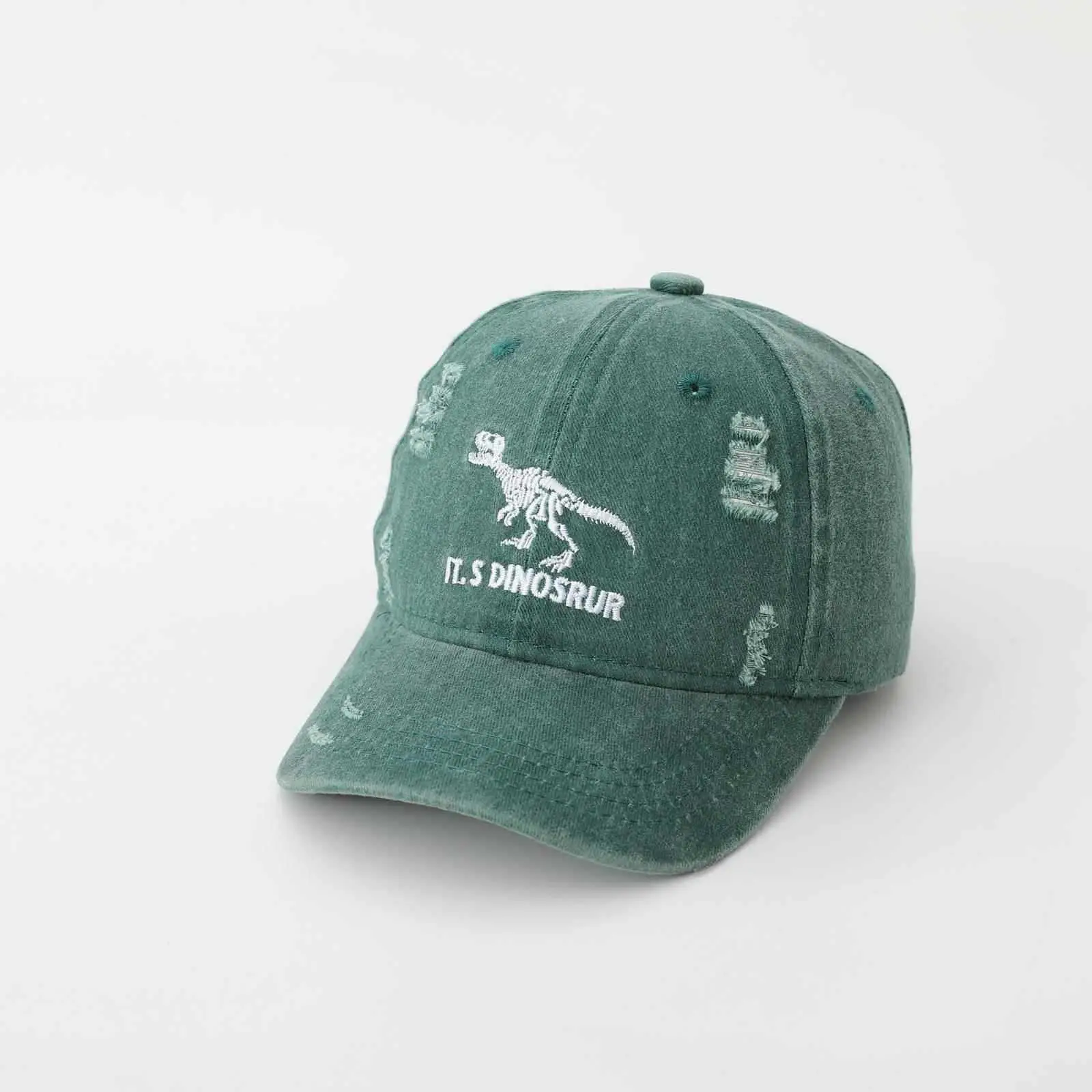 IT'S Dinosaur Washed Kids Cap Blue - Image 7