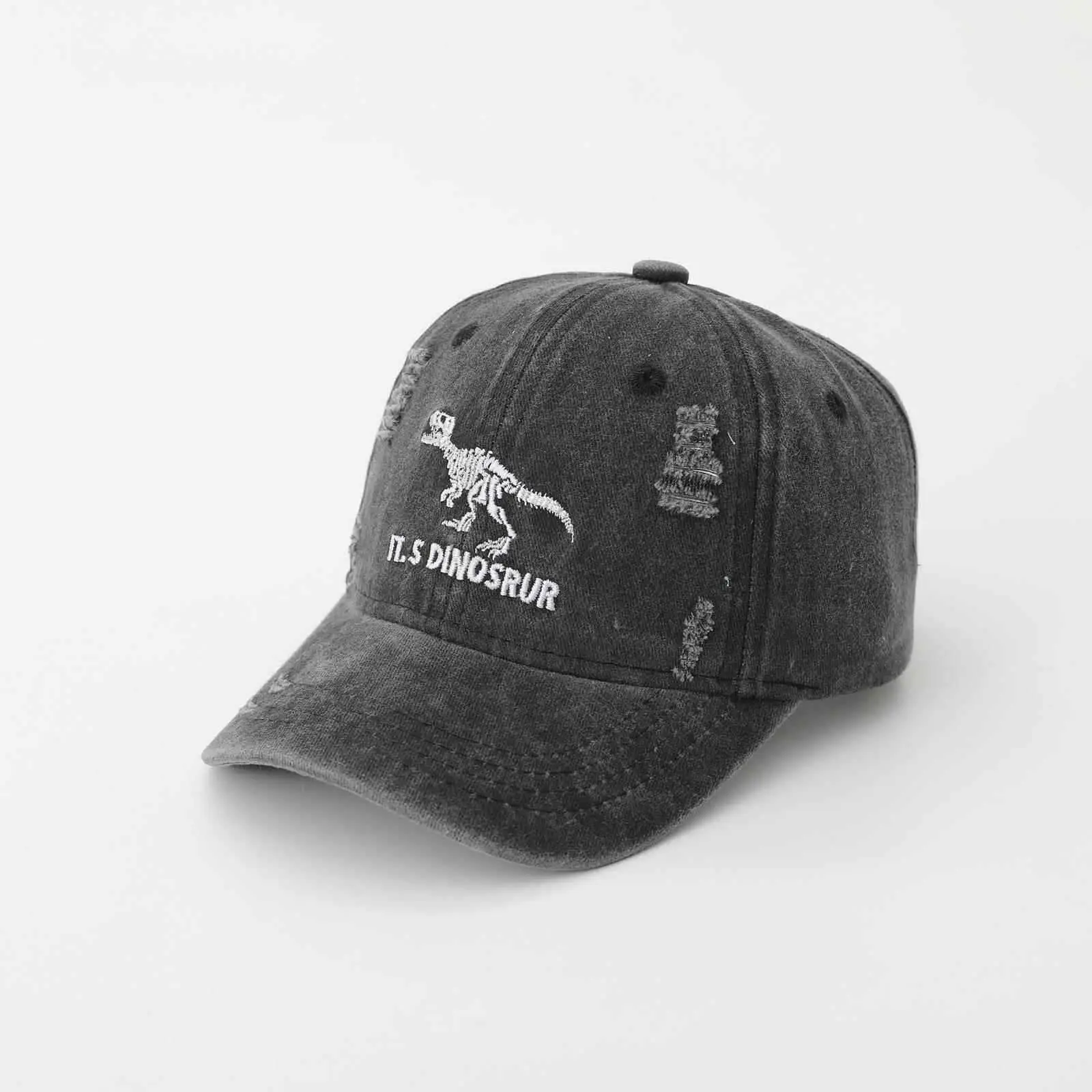 IT'S Dinosaur Washed Kids Cap Blue — feature 3