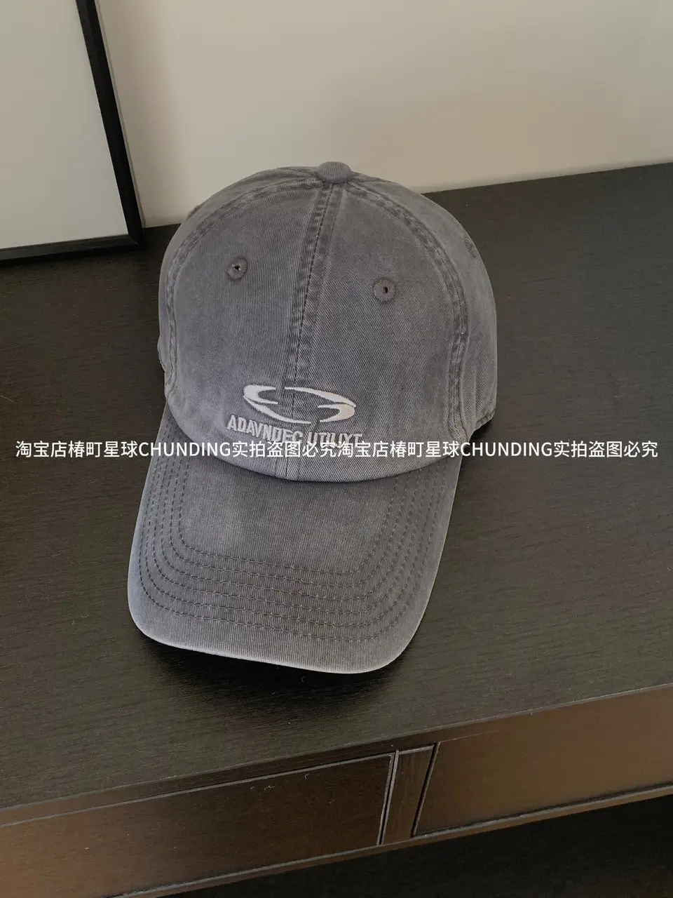 Men's Grey Hooded Cap with Logo Brand Name - Image 3