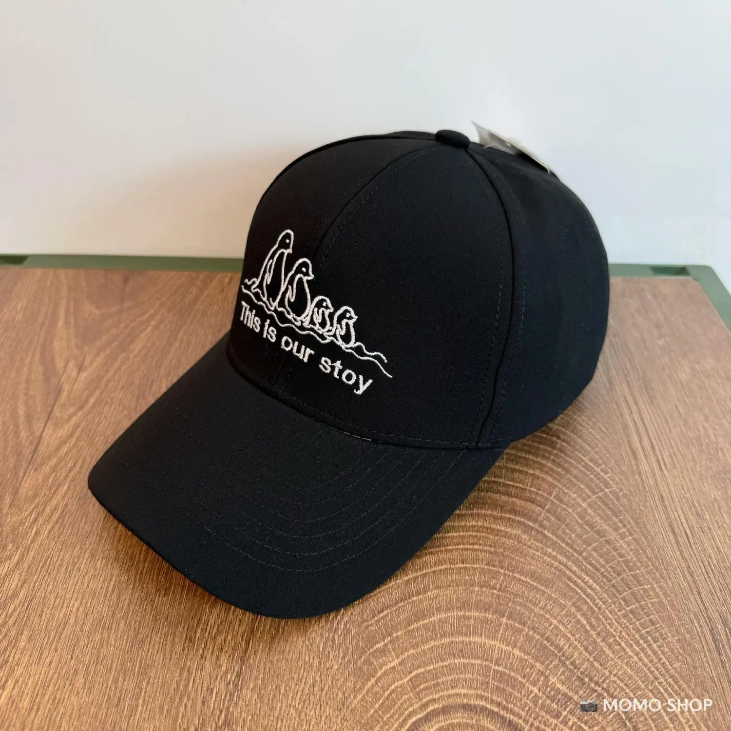 Women's Korean Cartoon Penguin Cap Beige Baseball - Image 7