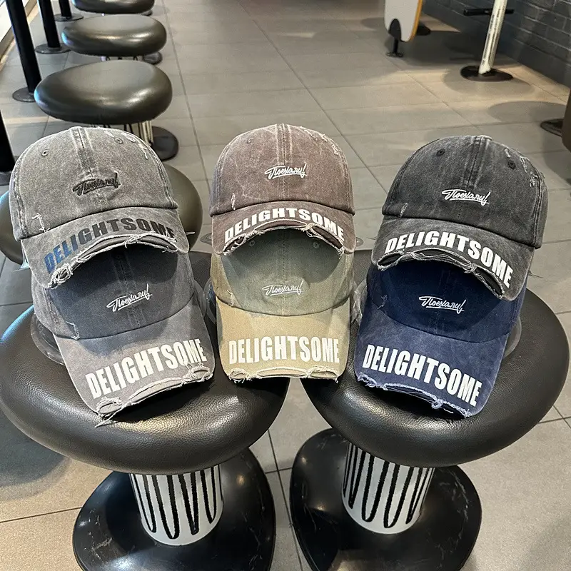 Men Women Washed Denim Cap Delightsome Casual — feature 2