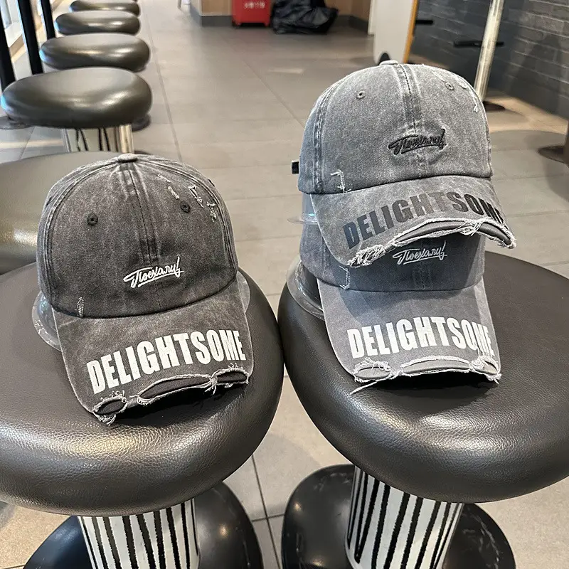 Men Women Washed Denim Cap Delightsome Casual — feature 3