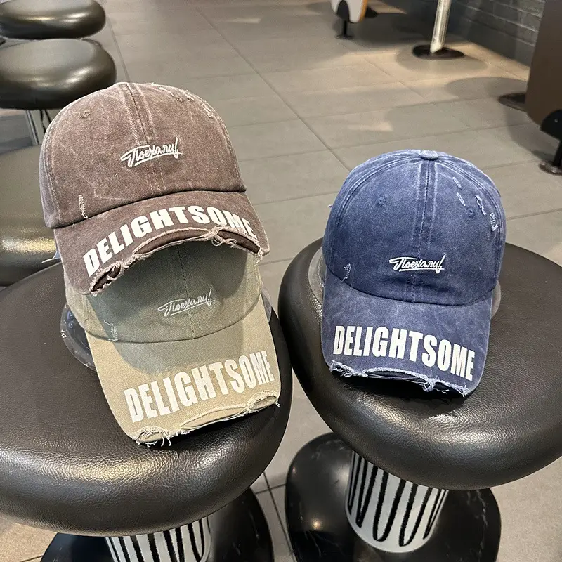 Men Women Washed Denim Cap Delightsome Casual — feature 4