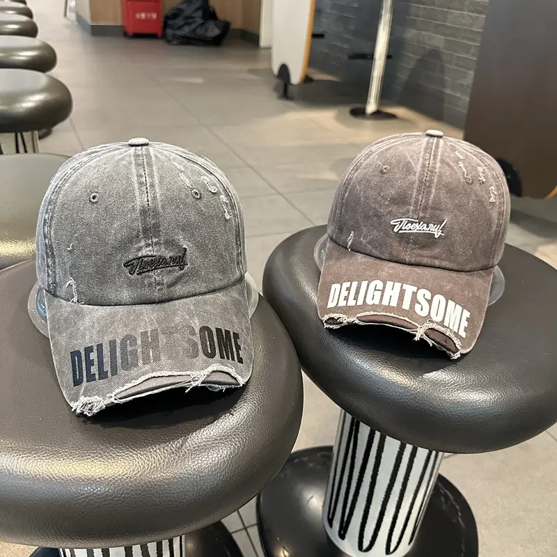 Men Women Washed Denim Cap Delightsome Casual — feature 6