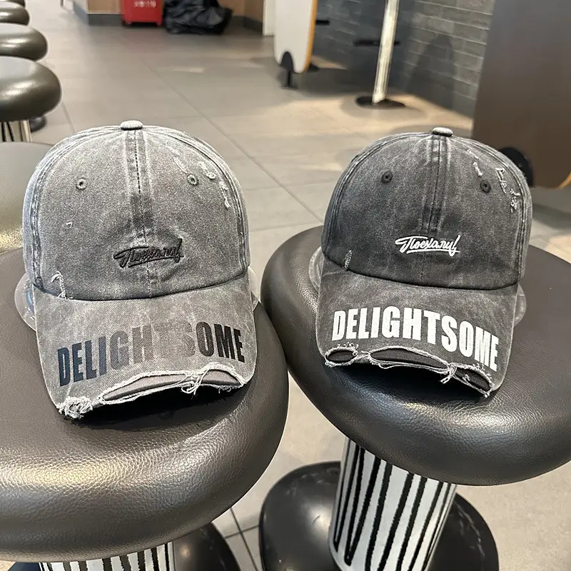 Men Women Washed Denim Cap Delightsome Casual — feature 7