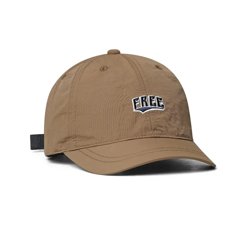 Black Men's Thin Brim Cap with "FREE" Logo - Image 2