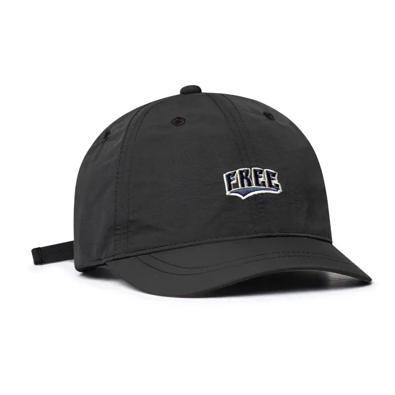 Black Men's Thin Brim Cap with "FREE" Logo - Image 5