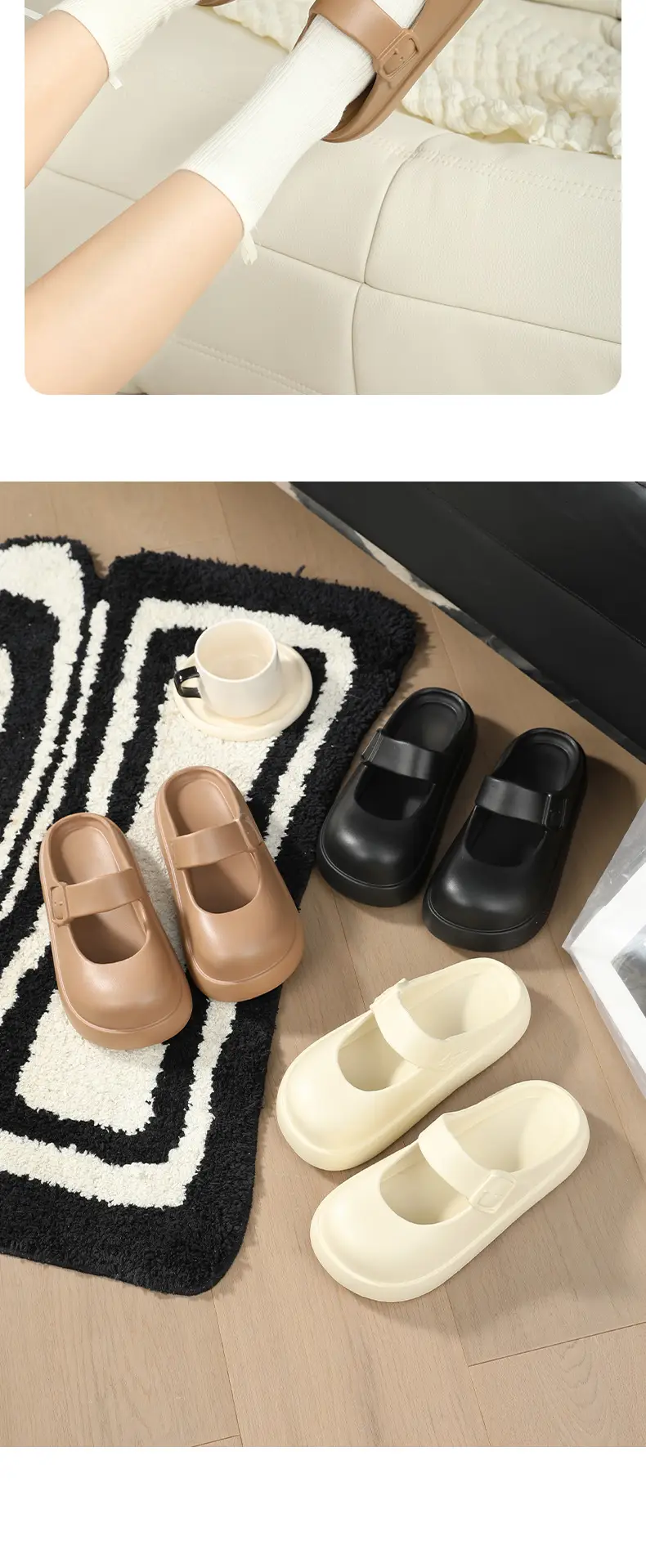 Mary Jane Cave Shoes Women's Outer Wear Summer 2025 New Nurs Shoes Non-slip Thick Bottom Beach Sandals for Women — feature 9