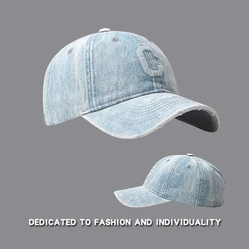 C-Backed Vintage Denim Cap Black Washed — feature 10