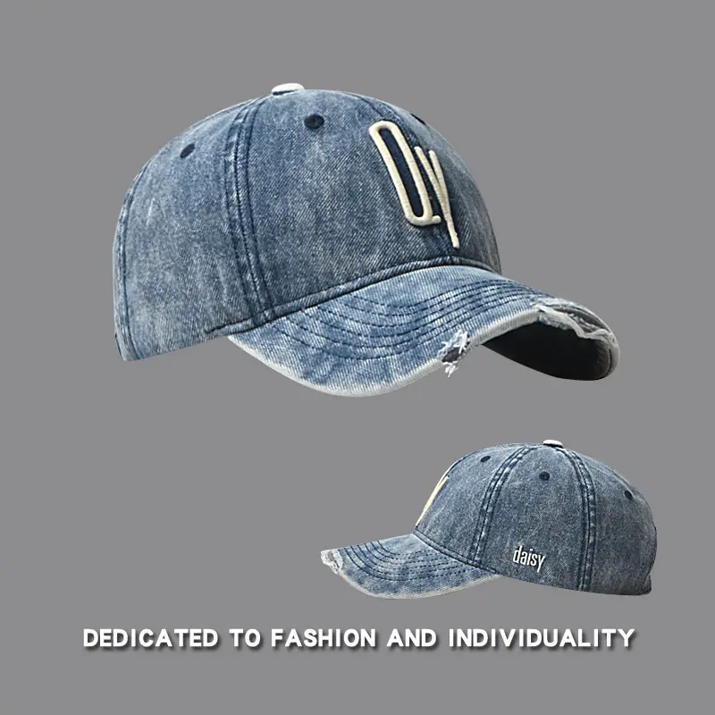 C-Backed Vintage Denim Cap Black Washed — feature 19