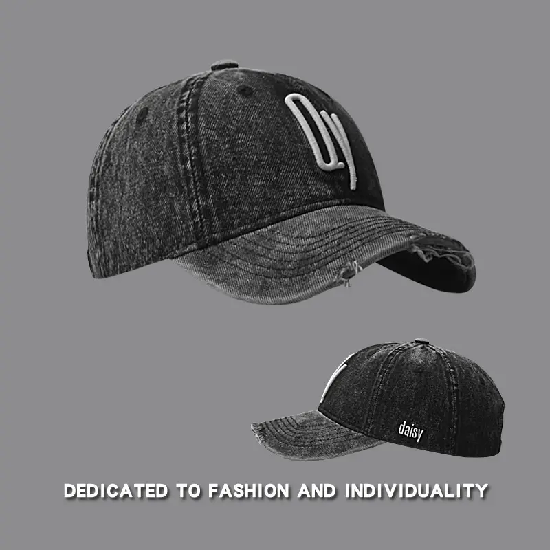 C-Backed Vintage Denim Cap Black Washed — feature 24
