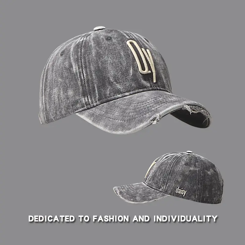 C-Backed Vintage Denim Cap Black Washed — feature 26