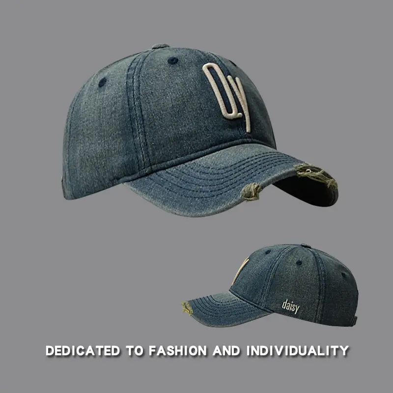 C-Backed Vintage Denim Cap Black Washed — feature 28