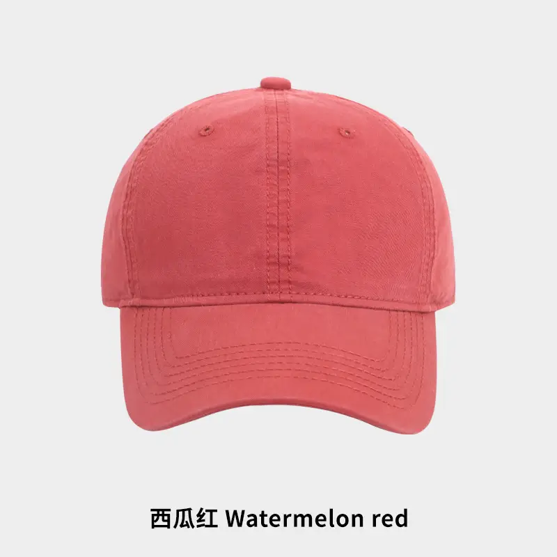 Women's Khaki Baseball Cap Washed Solid Soft Top Cap