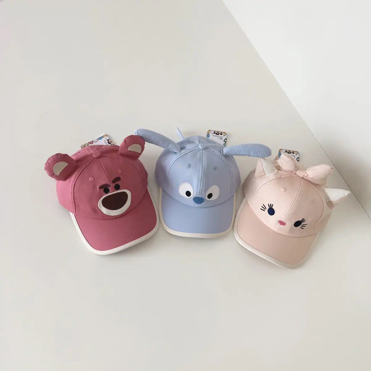 Cute Cartoon Baseball Cap for Boys Girls Pink - Image 3
