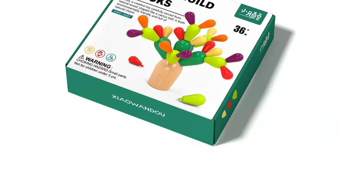 Wooden Cactus Building Blocks for Toddlers 1-3 Years — feature 19