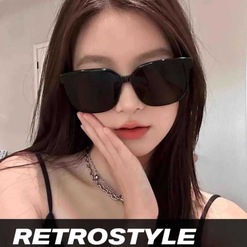 Anti-UV Sunglasses Korean Style Large Frame Men Women