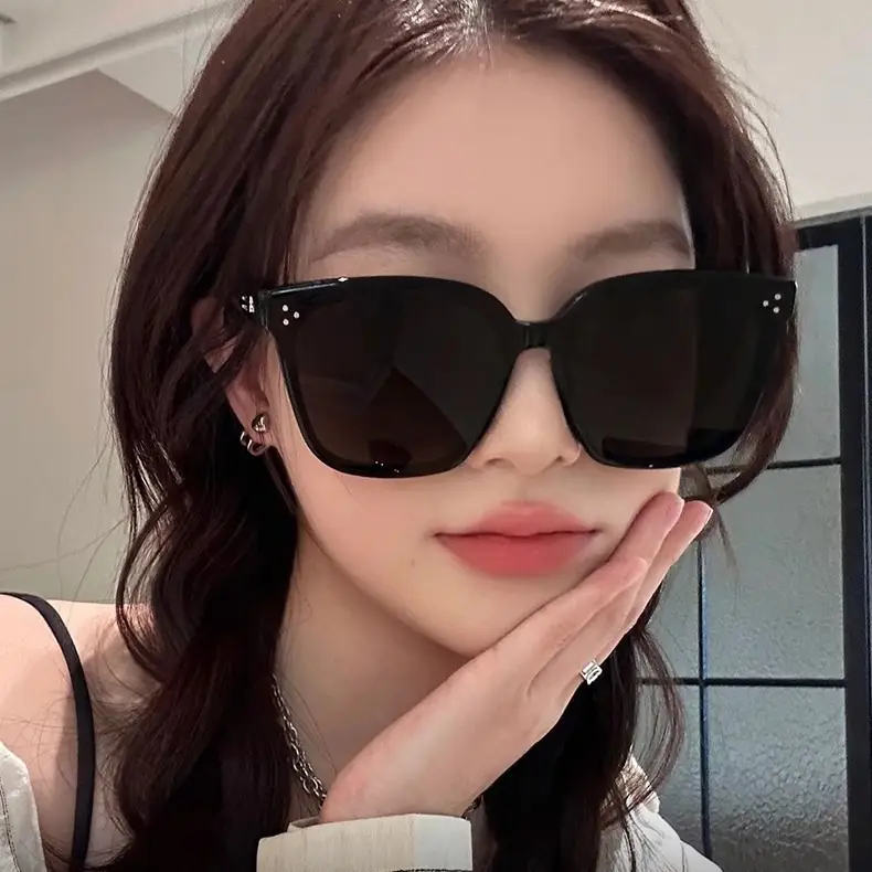 Anti-UV Sunglasses Korean Style Large Frame Men Women