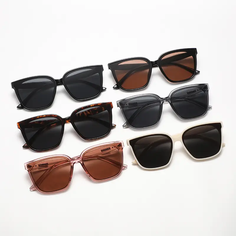 Anti-UV Sunglasses Korean Style Large Frame Men Women