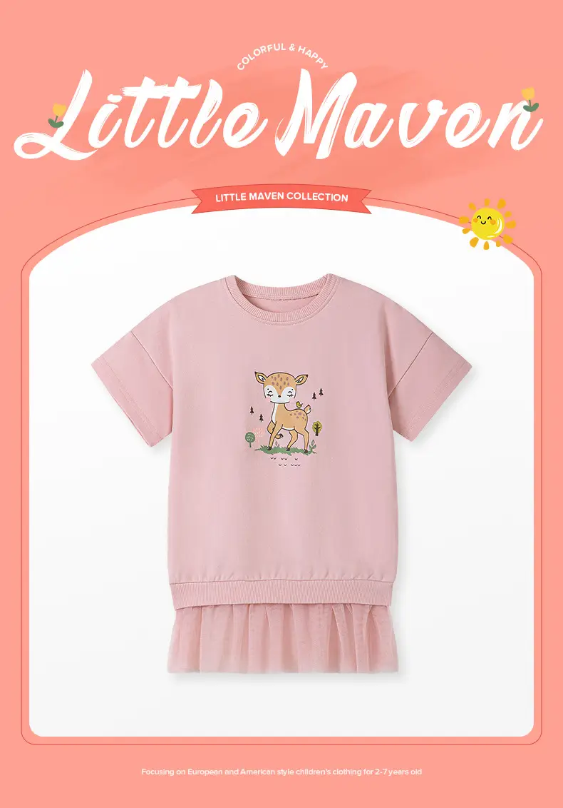 White Cartoon Heart T-Shirt for Girls Summer Wear — feature 28