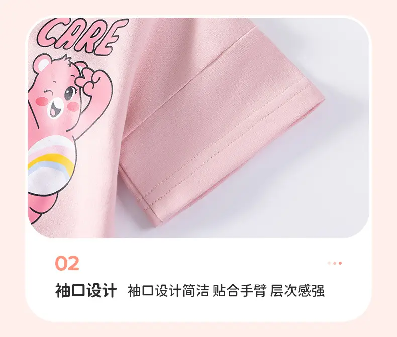 White Cartoon Heart T-Shirt for Girls Summer Wear — feature 49