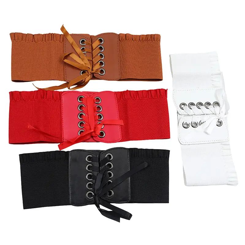 Waist Seal Women's Black Tassel Belt Decorative European American Style — feature 39