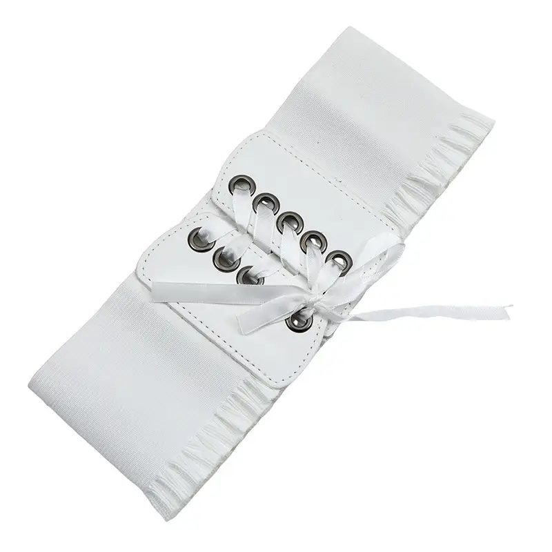 Waist Seal Women's Black Tassel Belt Decorative European American Style — feature 43