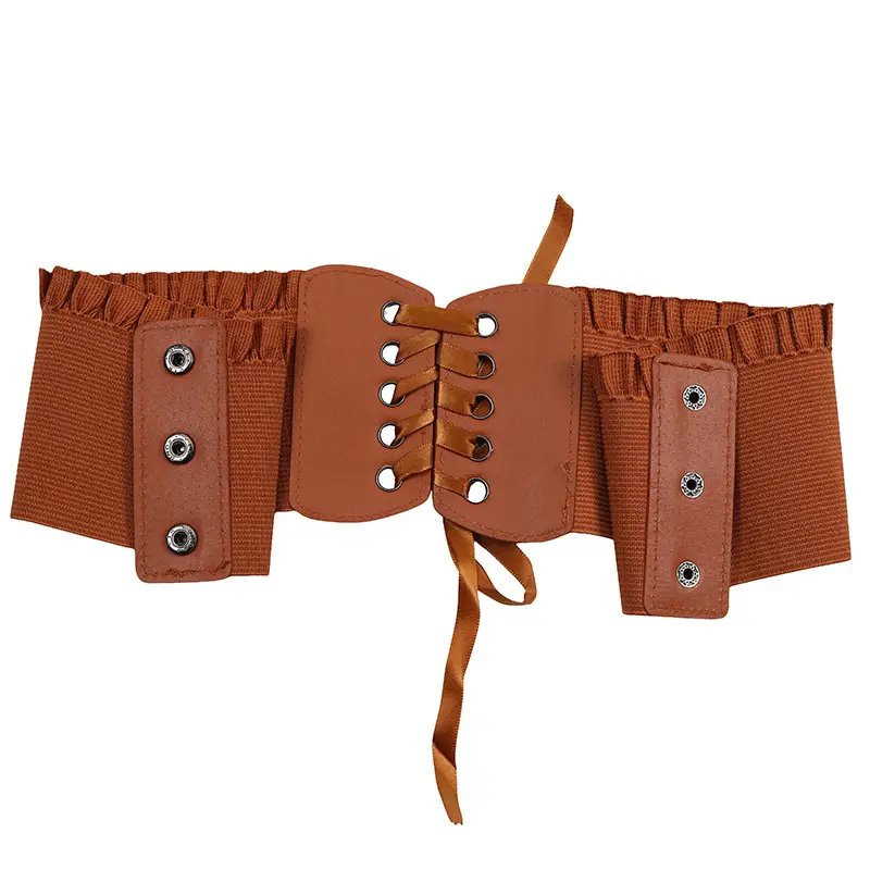 Waist Seal Women's Black Tassel Belt Decorative European American Style — feature 46