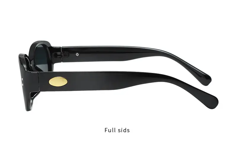 Women's Anti-UV Oval Sunglasses Black β feature 11