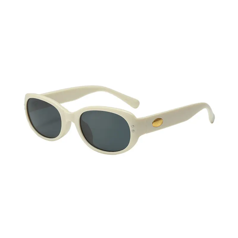 Women's Anti-UV Oval Sunglasses Black - Image 2