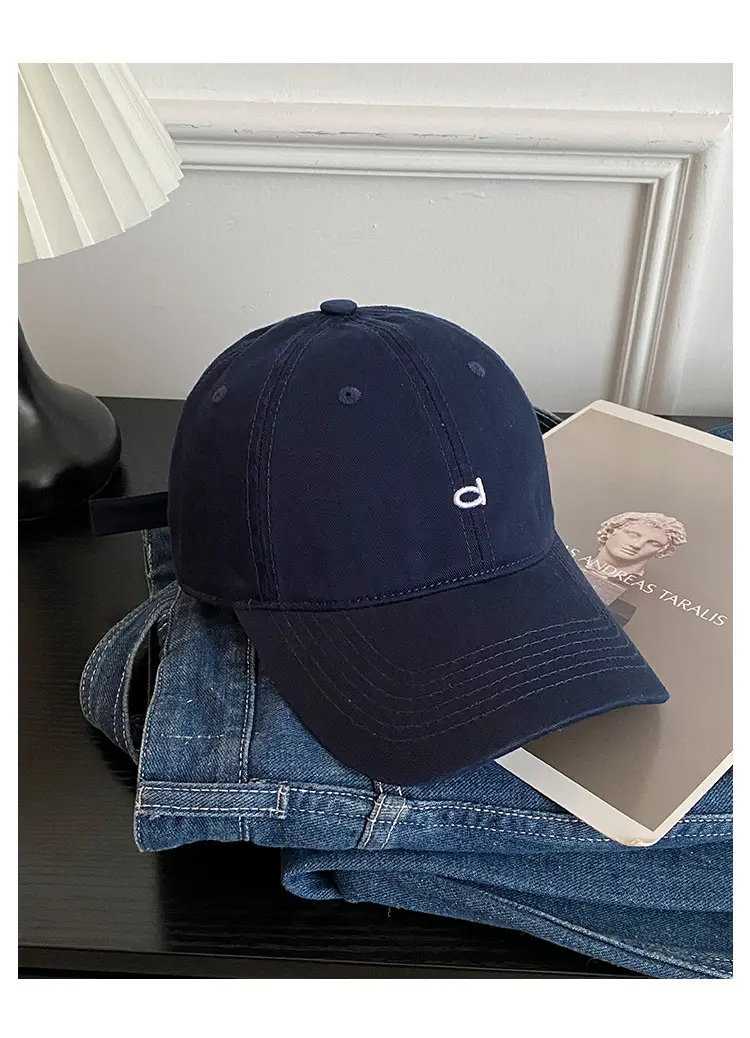 Women Deep Blue Baseball Cap with Logo — feature 5