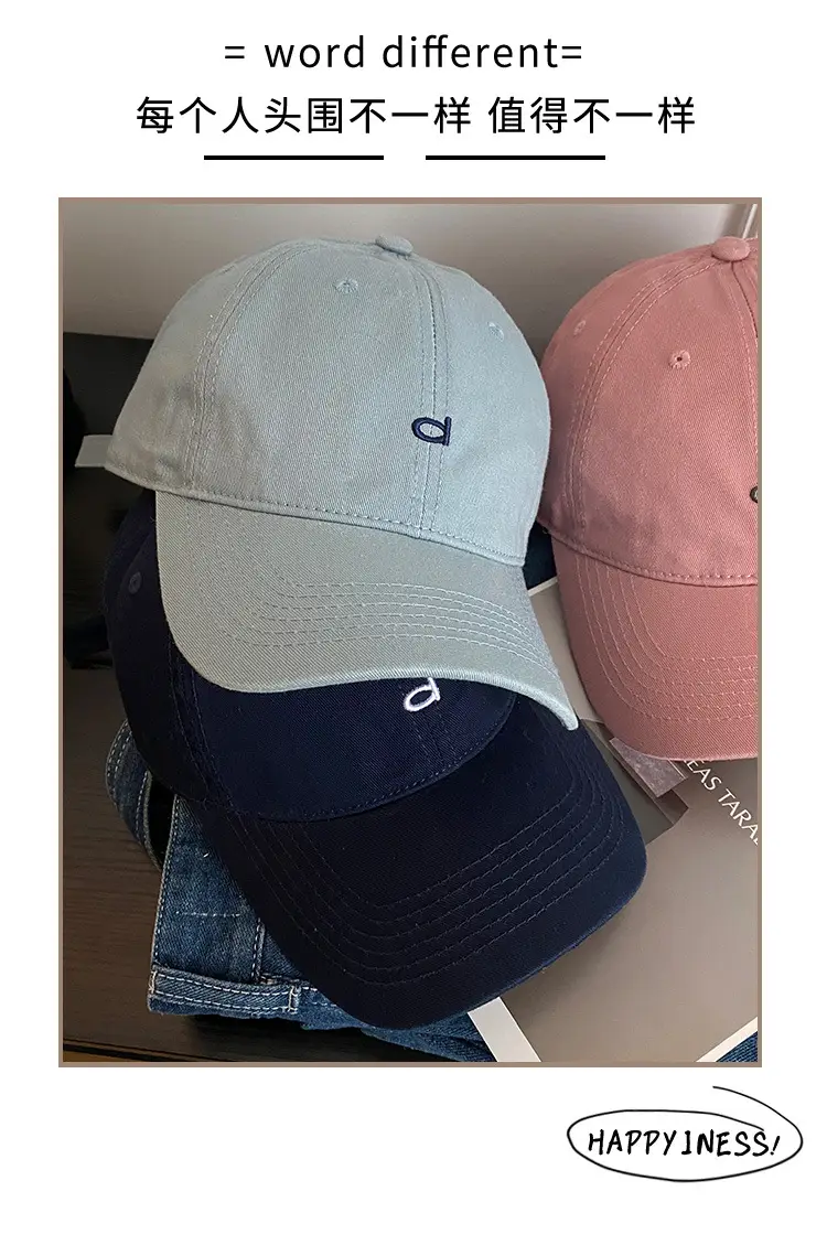 Women Deep Blue Baseball Cap with Logo — feature 6