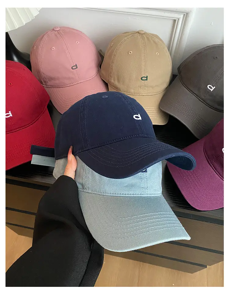 Women Deep Blue Baseball Cap with Logo — feature 7