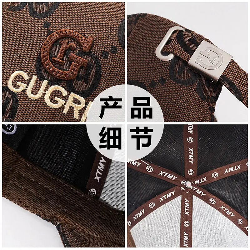 Men's Grey Gucci Logo Baseball Cap - Image 10