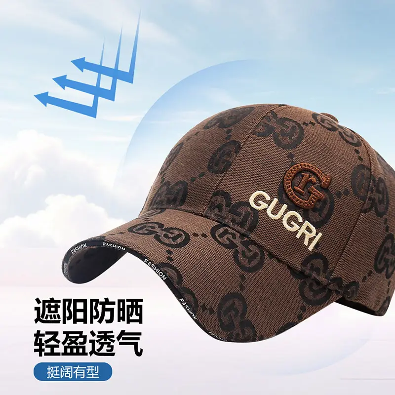 Men's Grey Gucci Logo Baseball Cap - Image 11
