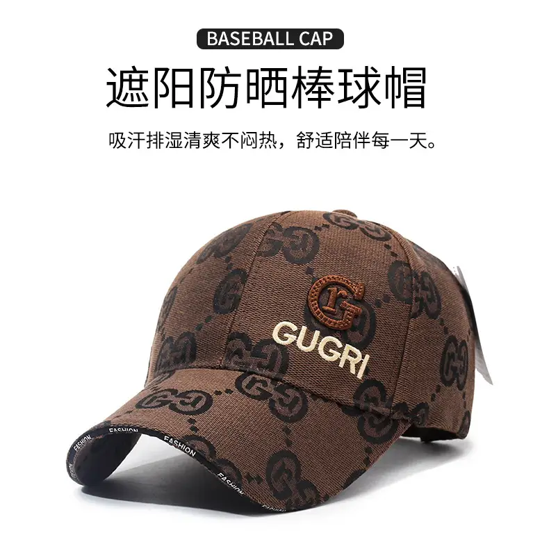 Men's Grey Gucci Logo Baseball Cap — feature 1