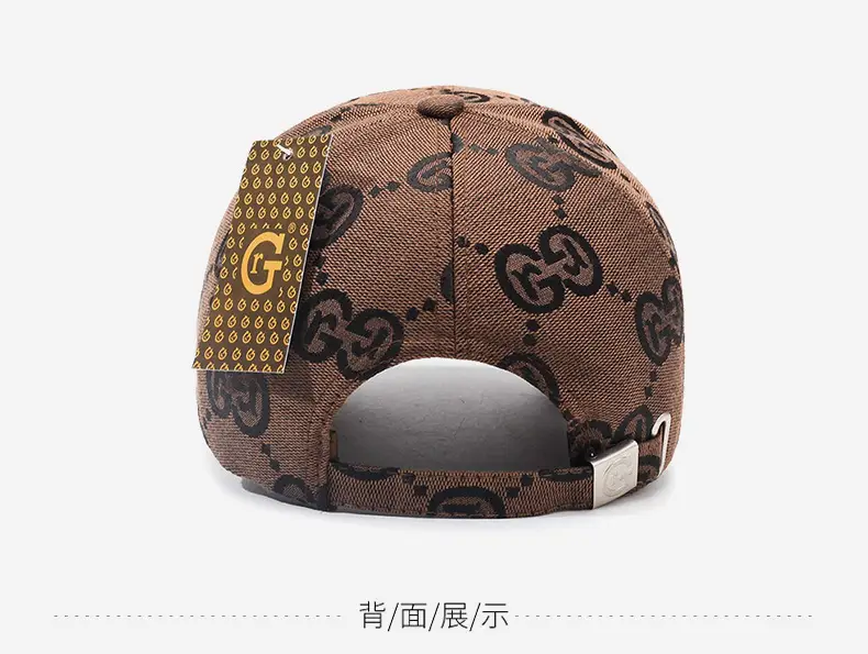 Men's Grey Gucci Logo Baseball Cap — feature 12