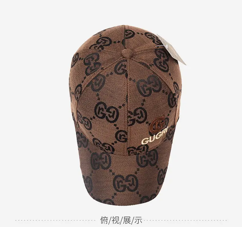 Men's Grey Gucci Logo Baseball Cap — feature 13