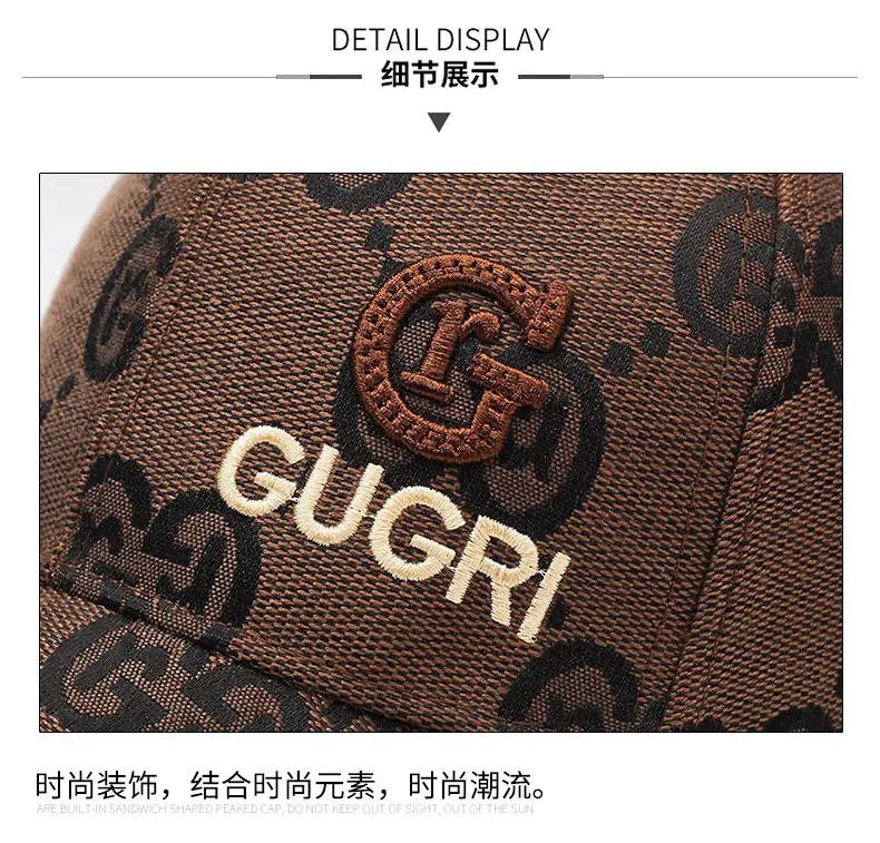 Men's Grey Gucci Logo Baseball Cap — feature 15