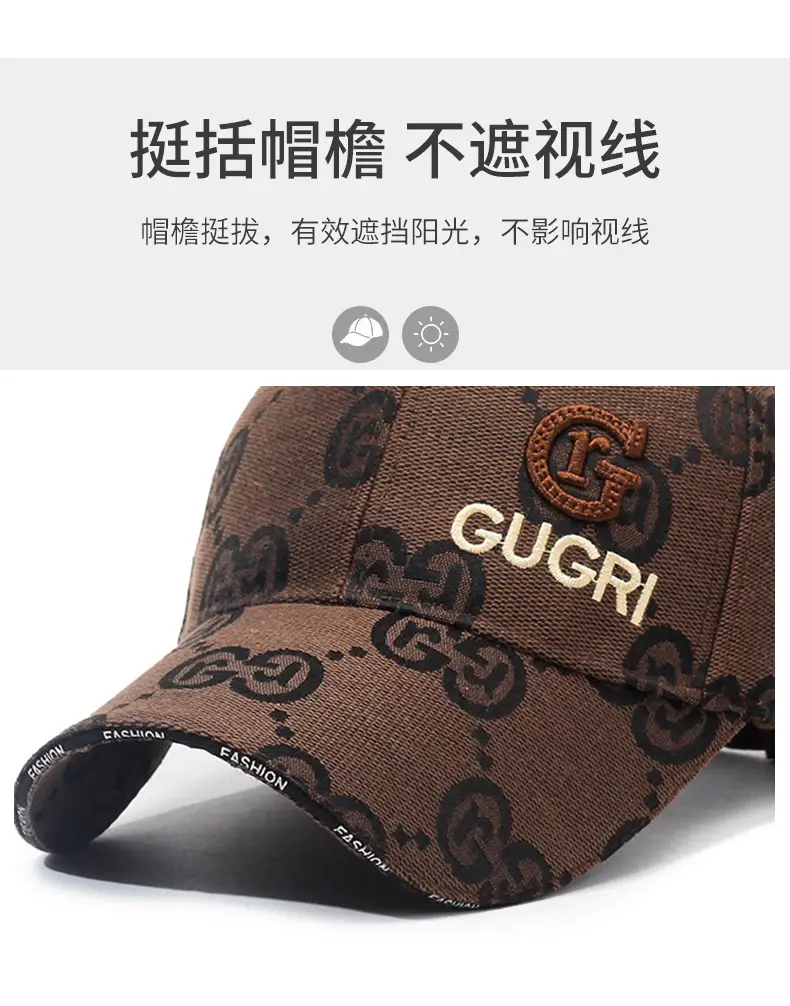 Men's Grey Gucci Logo Baseball Cap — feature 2