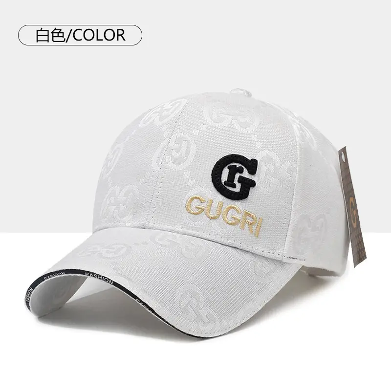 Men's Grey Gucci Logo Baseball Cap - Image 4